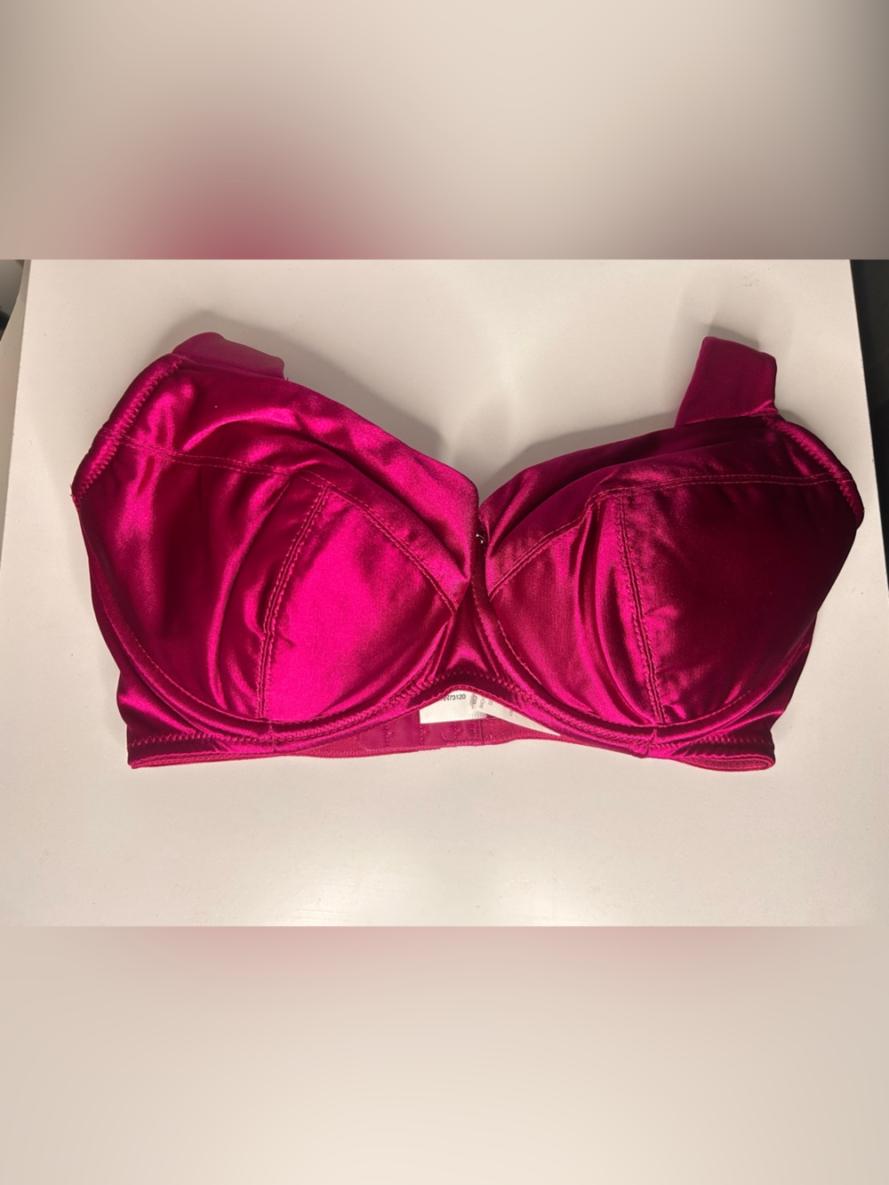Frederick's of Hollywood Satin Underwire Bra - Hot Pink